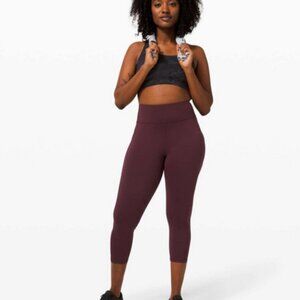 **BRAND NEW** Lululemon Invigorate HR Crop 23'', Size 2, Cassis